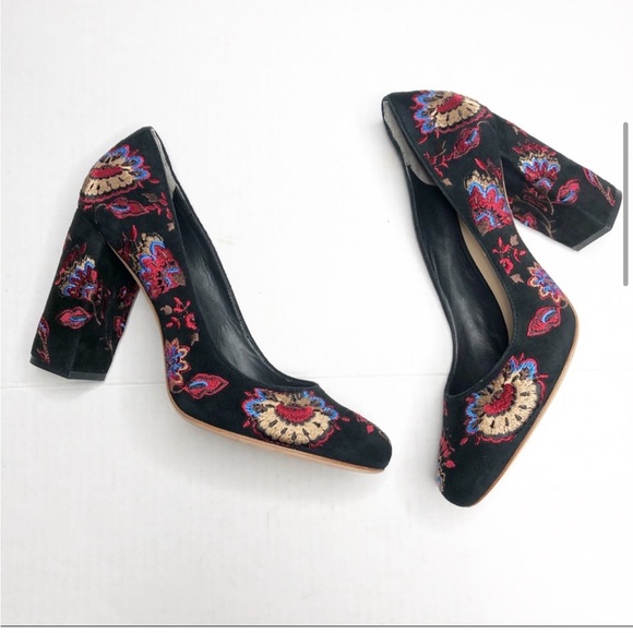 Loeffler Randall Sydnee Suede Embroidered Pumps - Picture 8 of 8